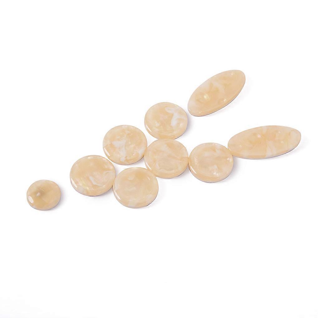 Pack of 9 Saxophone Key Buttons Sax Inlays Musical for Instruments Accessories
