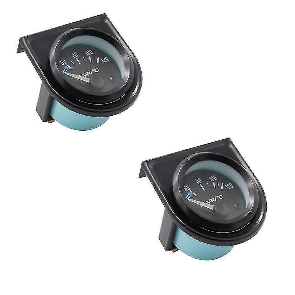 52mm Water Temp Gauge 40-120 Celsius /100-250 Fahrenheit Pointer Auto Water Temp Temperature Gauge Led Car Meter with Sensor