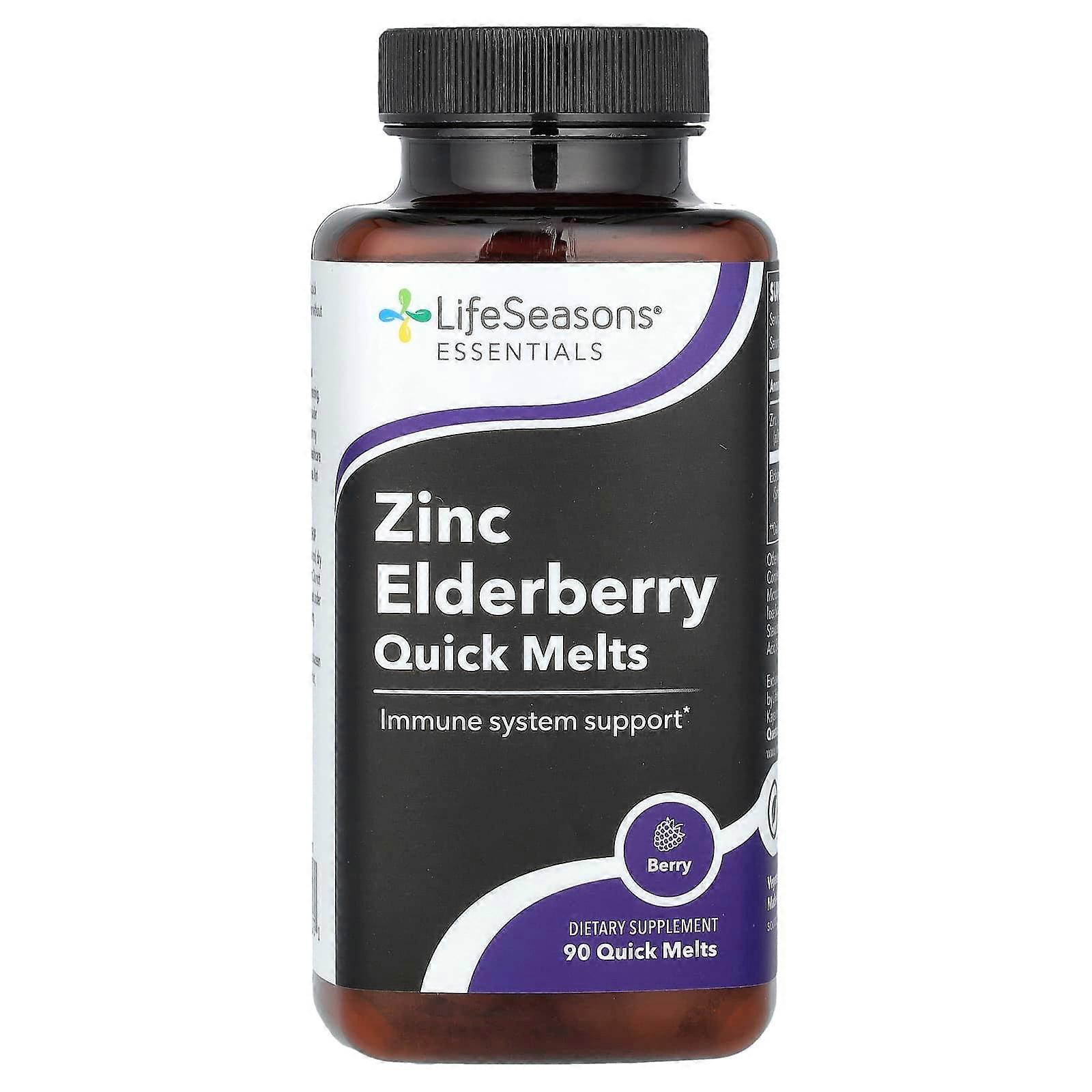 Zinc Elderberry Quick Melts, Berry, 90 Quick Melt