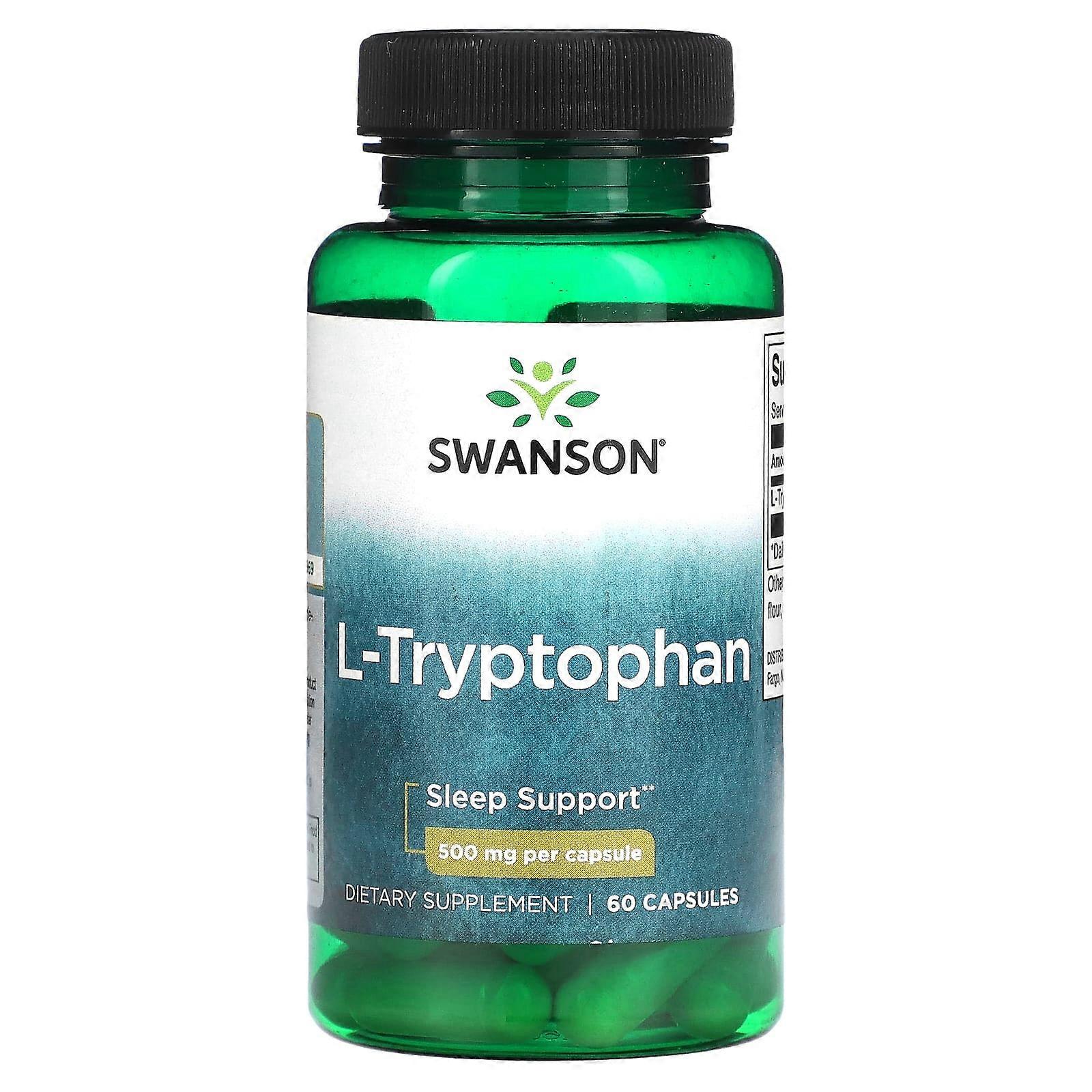 L-Tryptophan, 500 mg, 60 Capsules