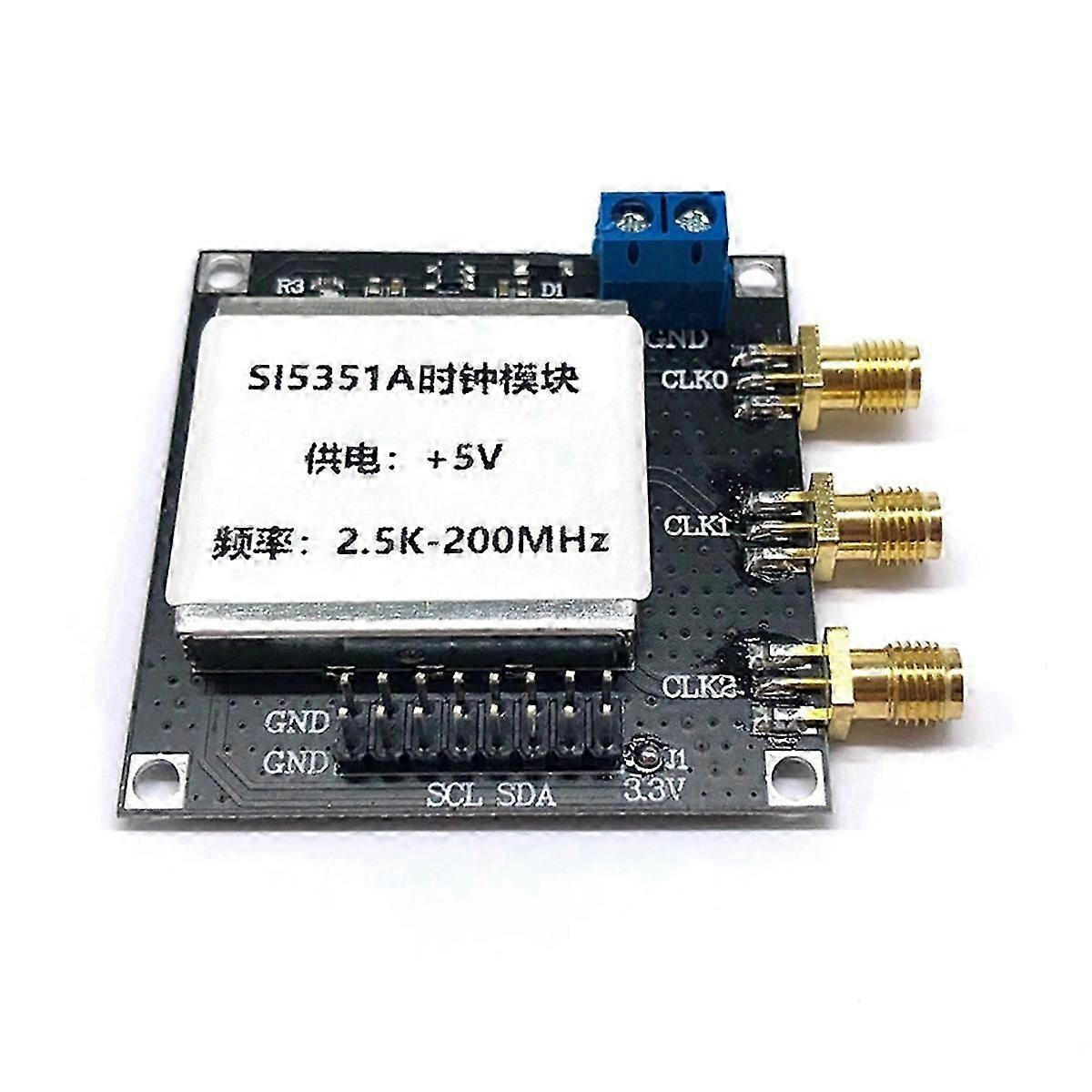 SI5351 Module High Precision RF Clock Generator 2.5K-200MHZ Clock Signal Generator Module with Shiel