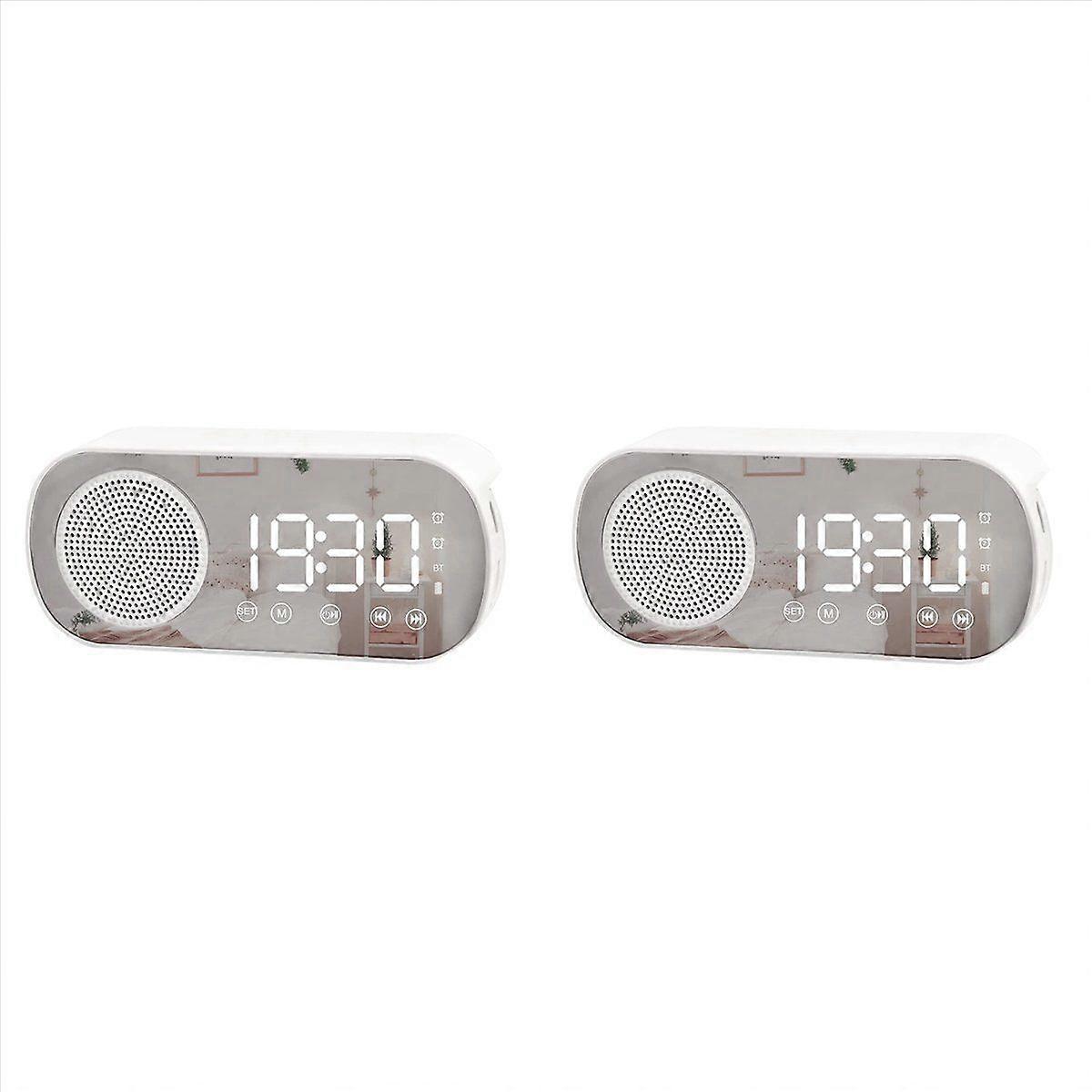 LED Digital Alarm Clock with FM Radio and Bluetooth Speaker