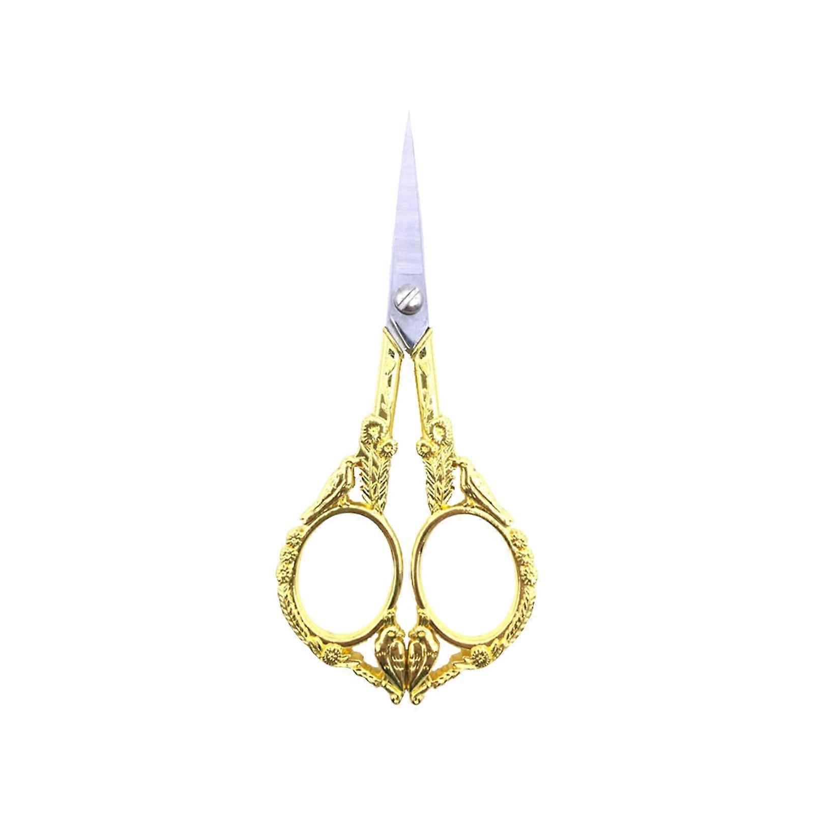 XIUH Tool Series Embroidery Scissors, Small Vintage Sharp Detail Shears, compatible with Craft, Artwork, Needlework, Yarn, DIY Thread Snips (DB)