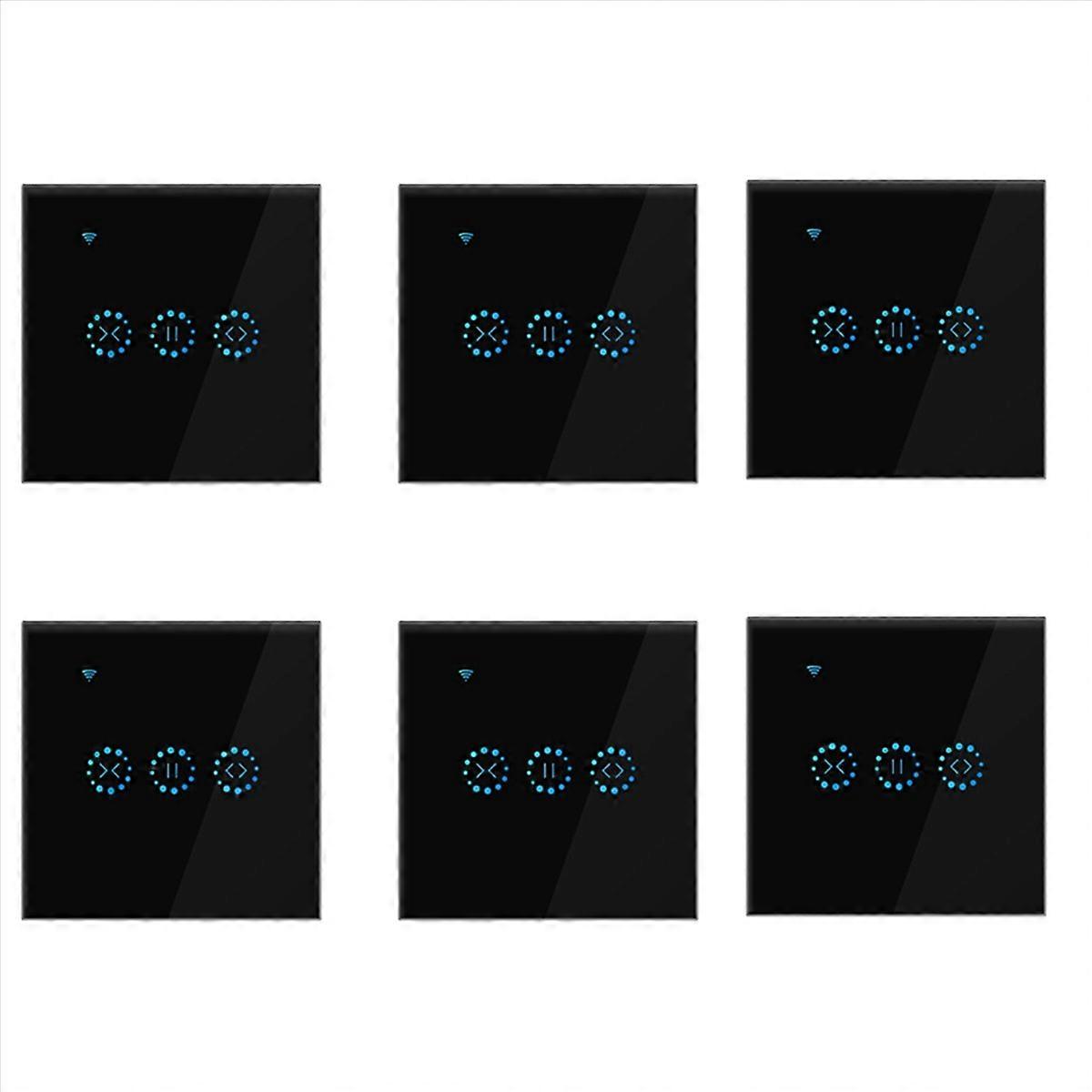 App Wifi Rolladenschalter Jalousie Vorhang Schalter -Schwarz