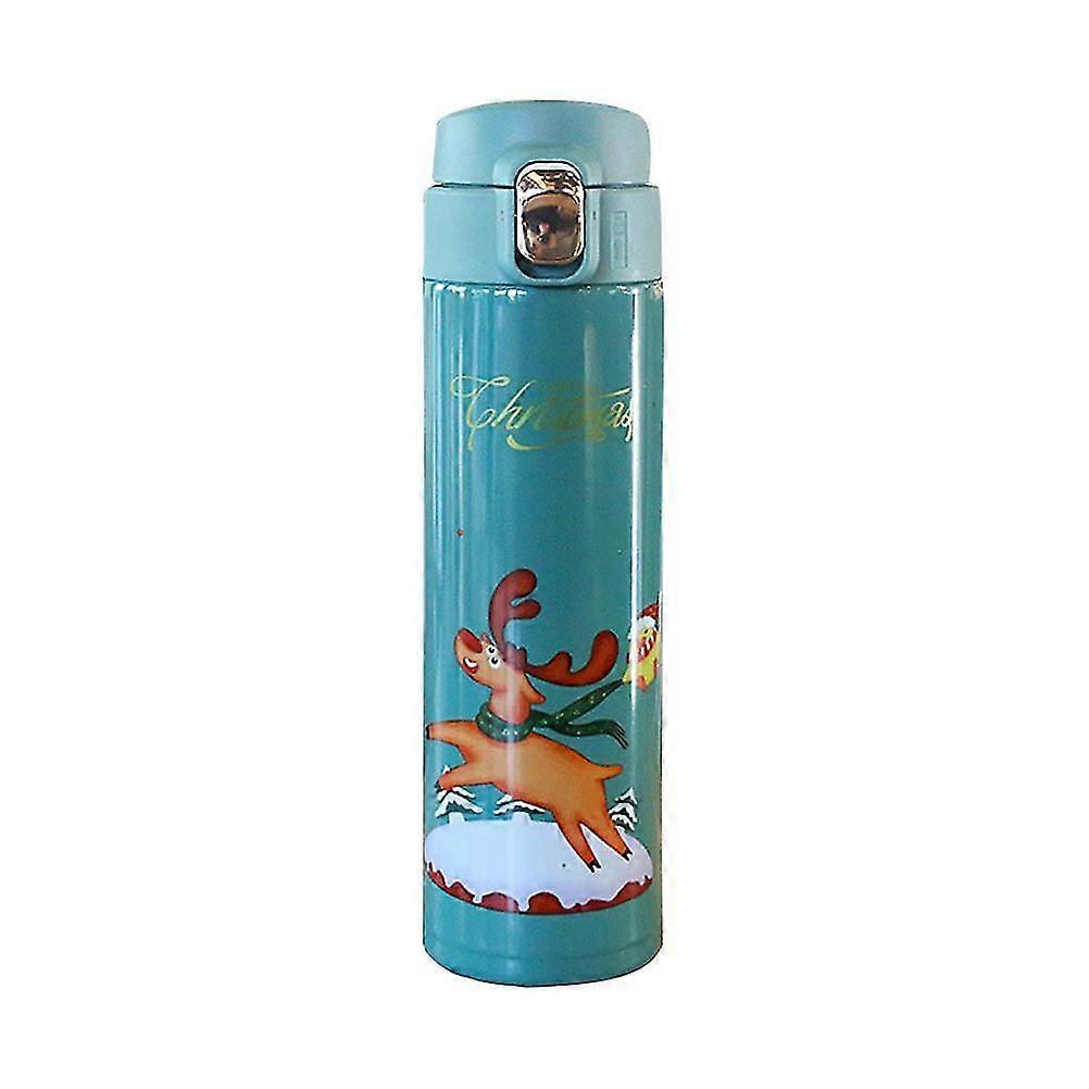450ml Insulation Cup Christmas Theme Thermal Mug Vacuum Creative Water Cup
