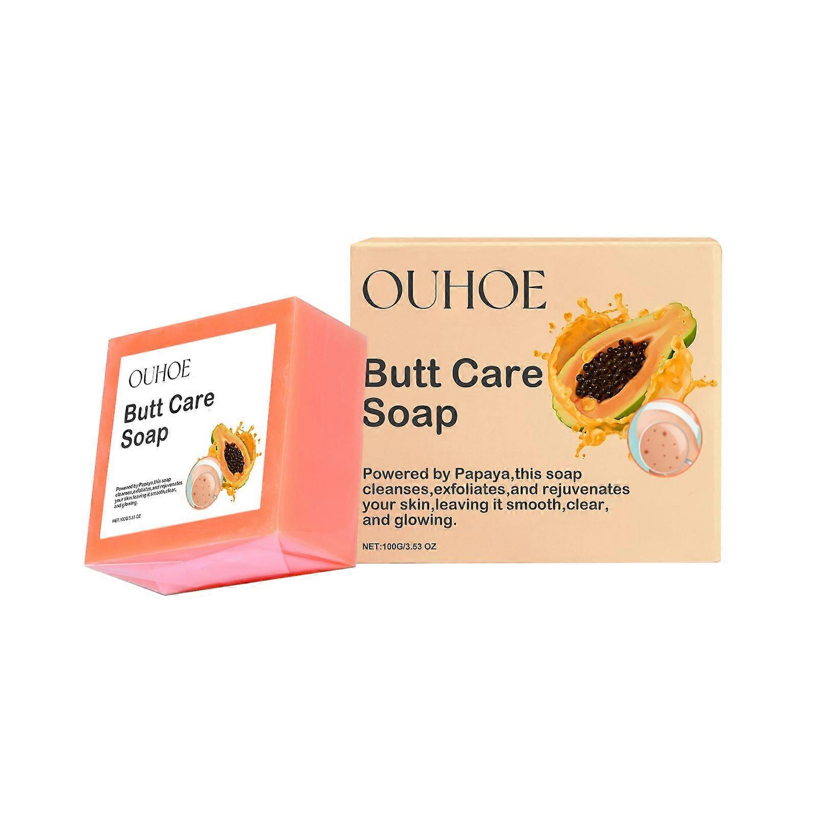 Ouhoe Papaya Buttock Care Soap Firming  And Moisturizing Extract Handmade Soap Gently Cares For The Body's Skin