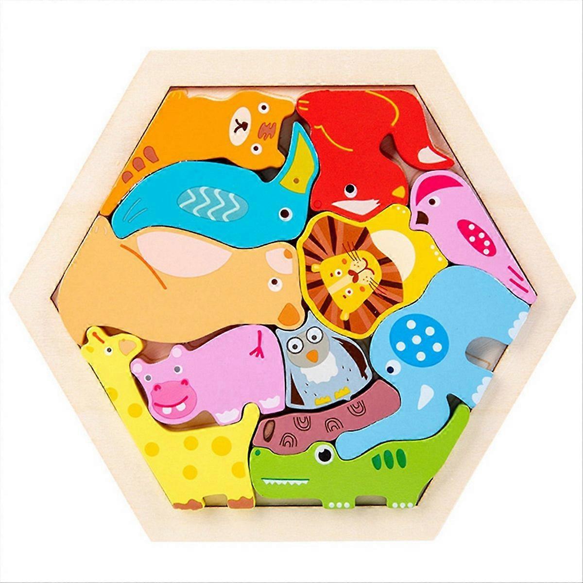 Holzpuzzle Kinder Intelligenz Puzzle Tier Stil