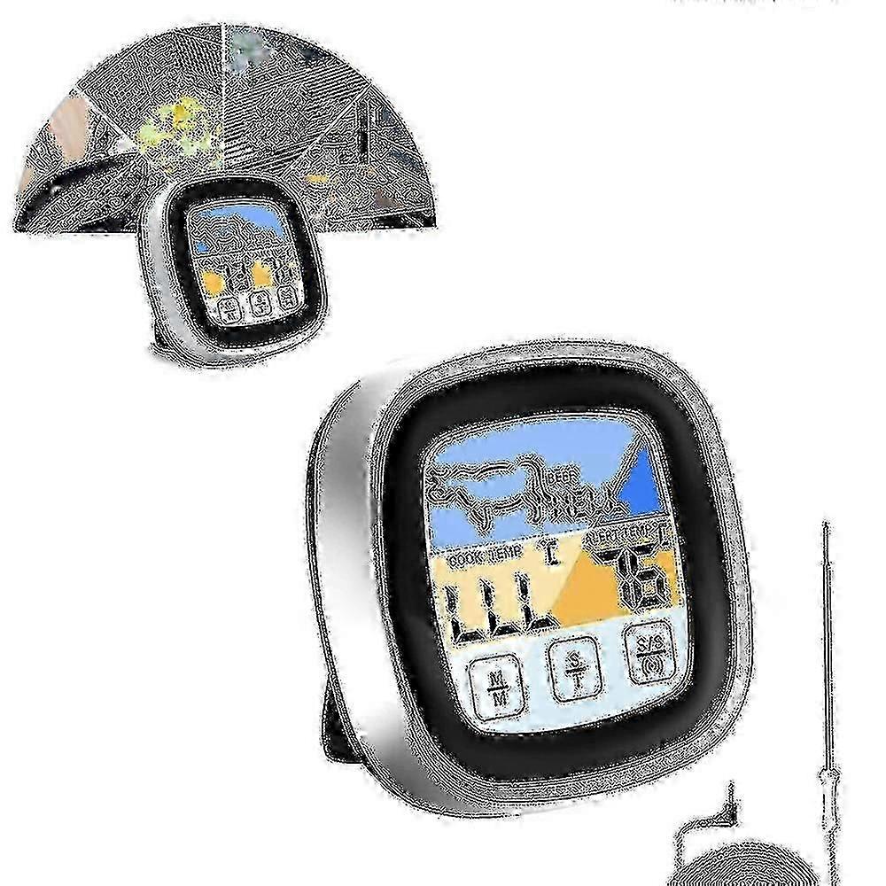 Hot Programmable BBQ Thermometer with Touch Screen - 2s Instant Read & 104cm Probe for Oven/Smoker Alerts_MM2