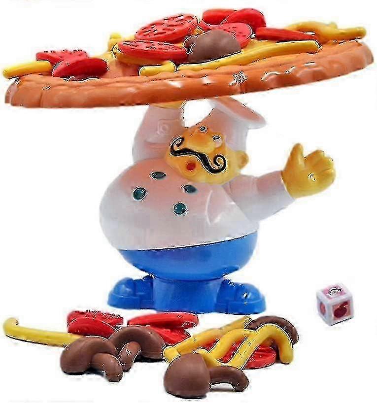 Topple Pizza Game, Tabletop Balancing Pizza Toy