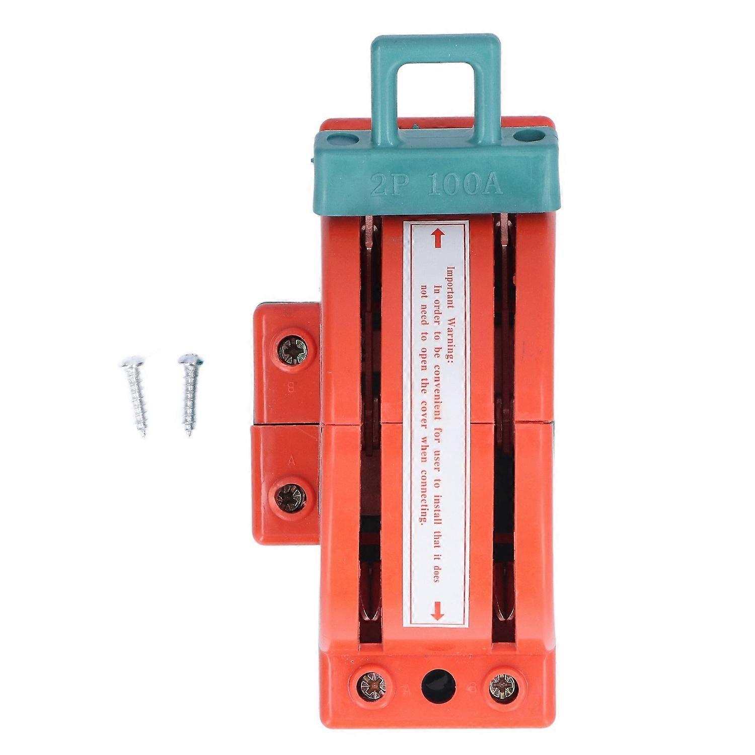 100A 2 Pole Double Throw Knife Switch Electrical Disconnect Knife Switch for Home Appliances