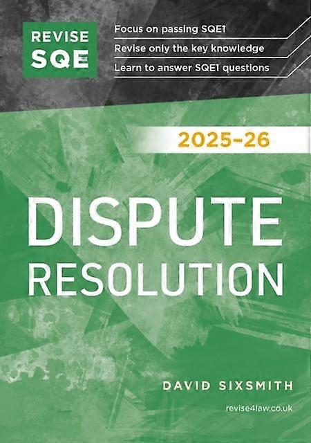 Tarkistettu Sqe Dispute Resolution 202526, kirjoittanut David Sixsmith, nidottu