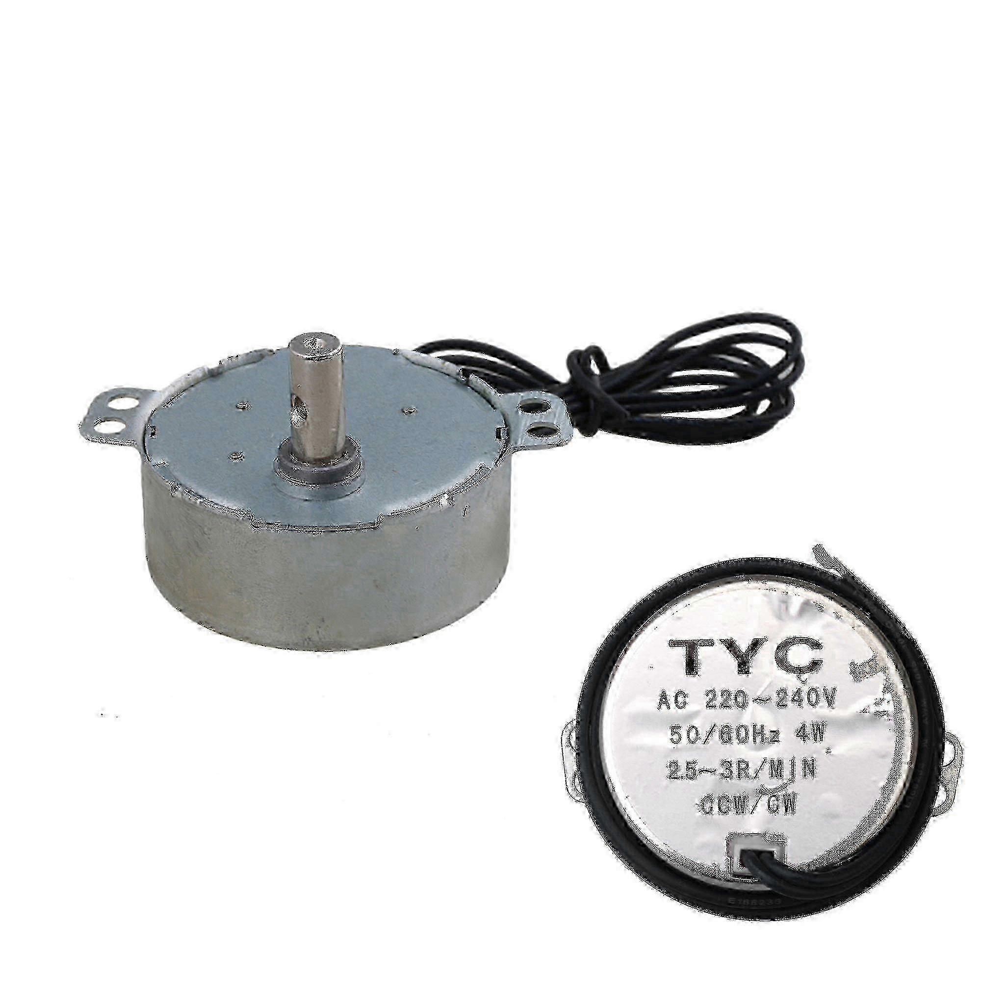 for Tyc-50 220V AC Synchronous Motor 4W, 2.5-3 R/min, 8kgf.cm Torque, CW/CCW