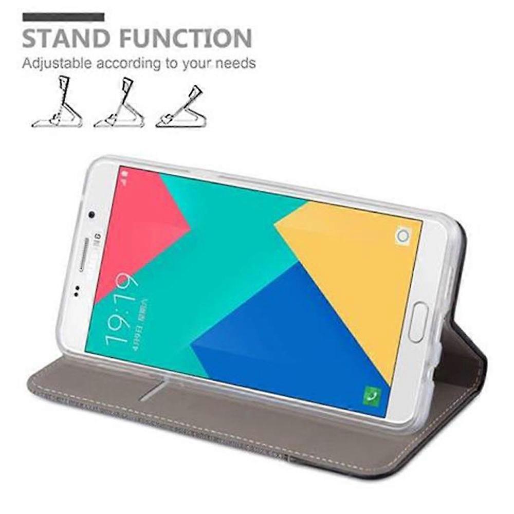 Samsung Galaxy A9 2016 Προστατευτική θήκη - σε λειτουργία εμφάνισης και στάσης τζιν
