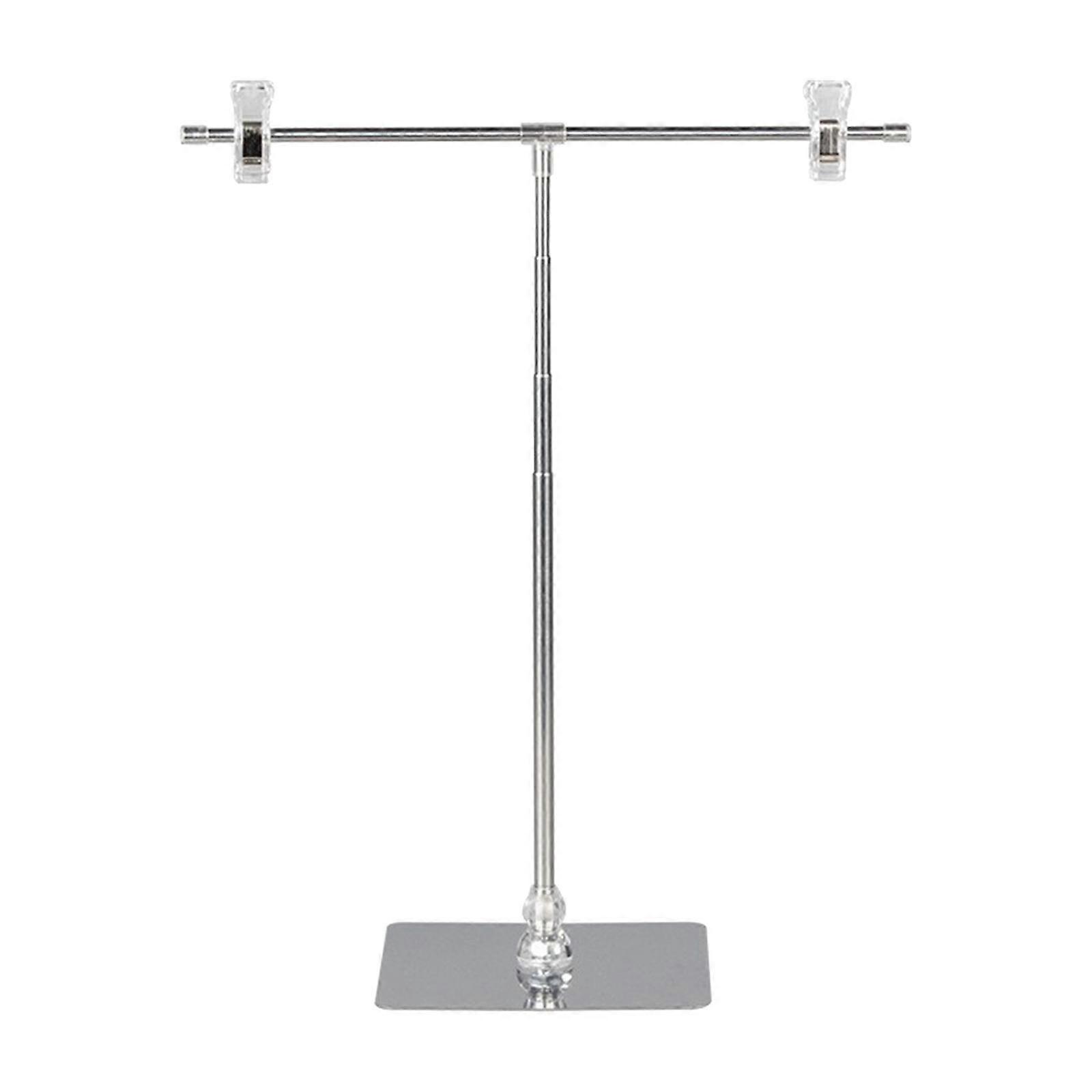 Adjustable Poster Stand T Shaped Poster Board with Clip Store Counter