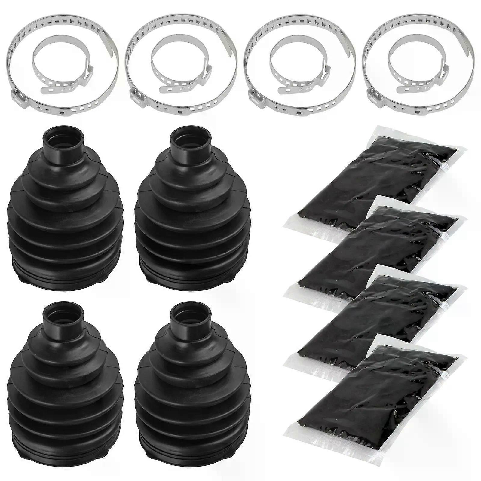 2 Front Axle Inner Outer CV Boot Kit for Polaris Ranger 500 4X4 EFI 2009 2010 NO.46856