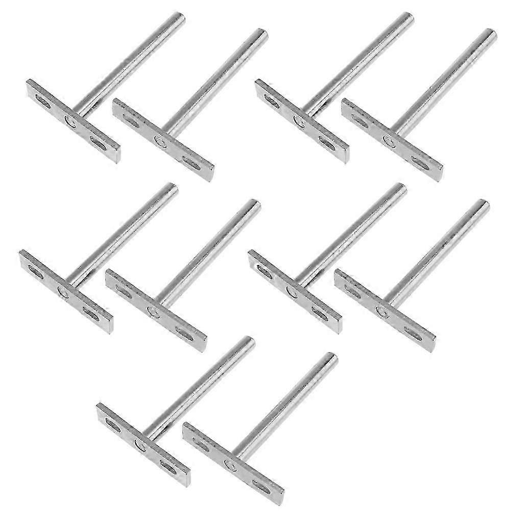 10Pcs Floating Shelf Brackets Shelf Brackets for Floating Wood Shelves