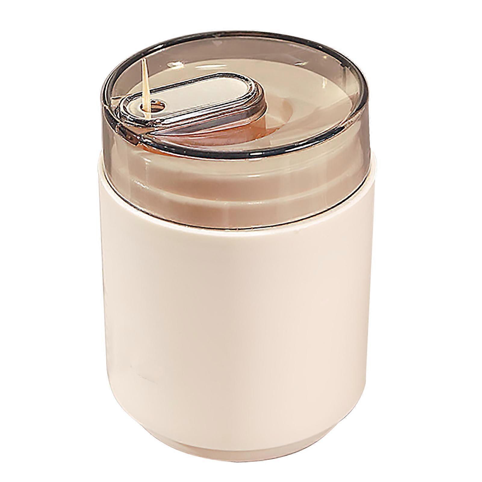 Press Toothpick Box Automatic Eject Dispenser Plastic Storage Container for Home Restaurant