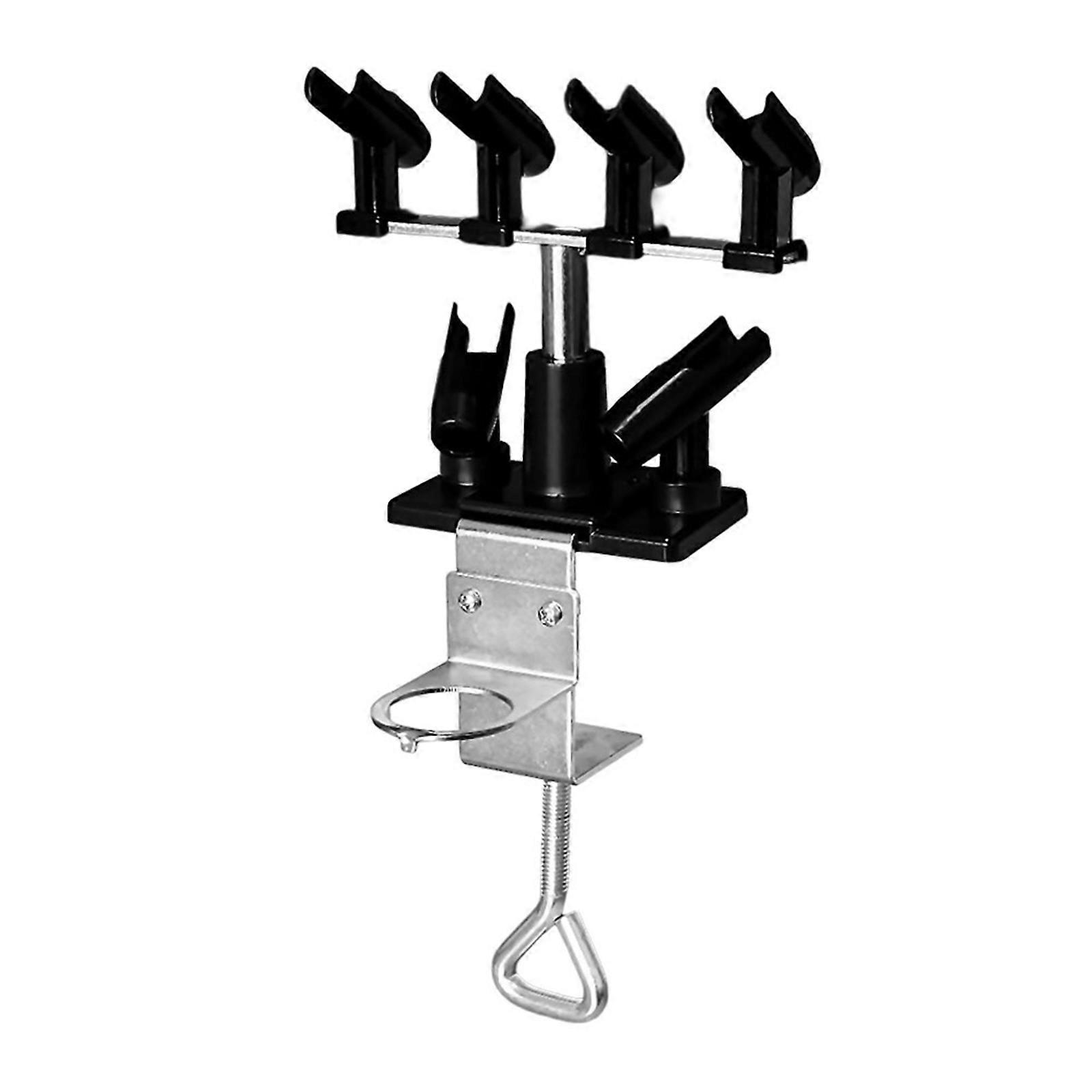 Airbrush Stand Holder 360 Degree Height Adjustment And Anti Spill Design Prevent Accidental Drop Multicolor