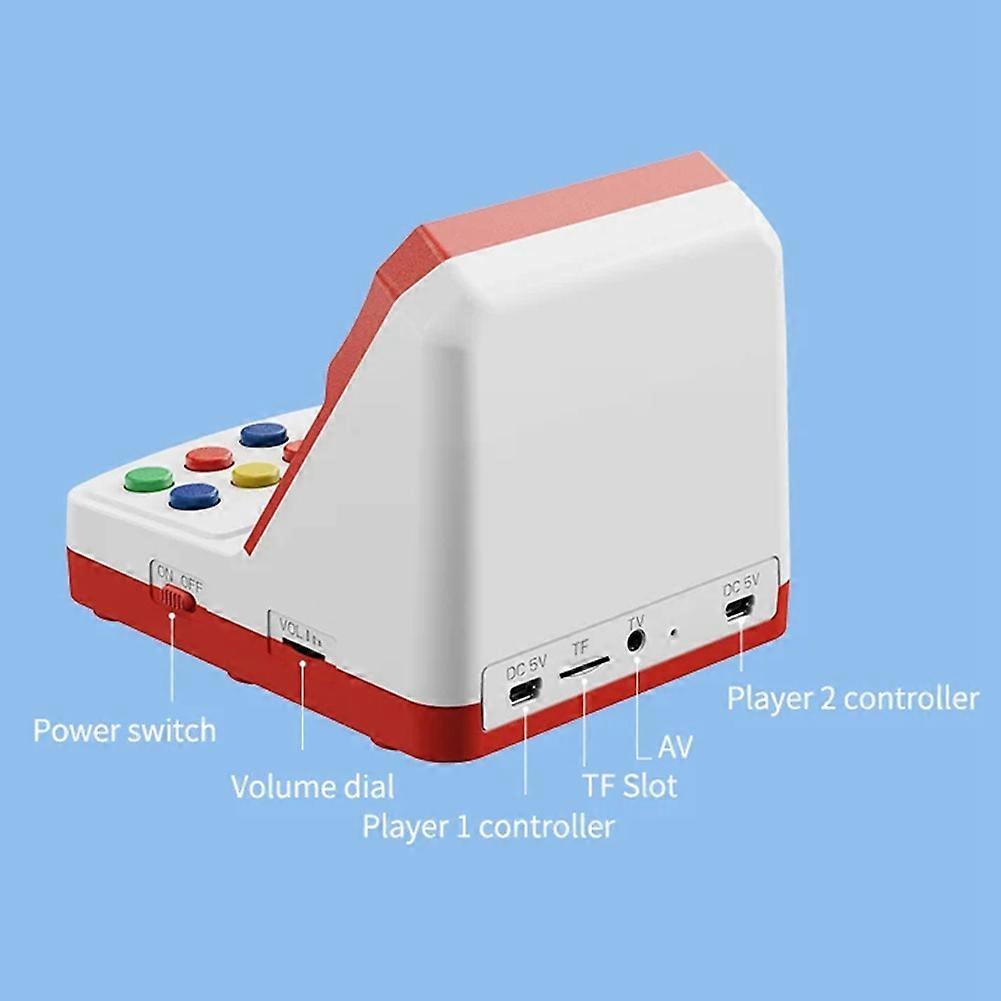 A6PLUS Retro Mini Arcade Video Game Console 3.2in Screen 1000+ Games Built in Joystick Home Arcade Support TV Output B