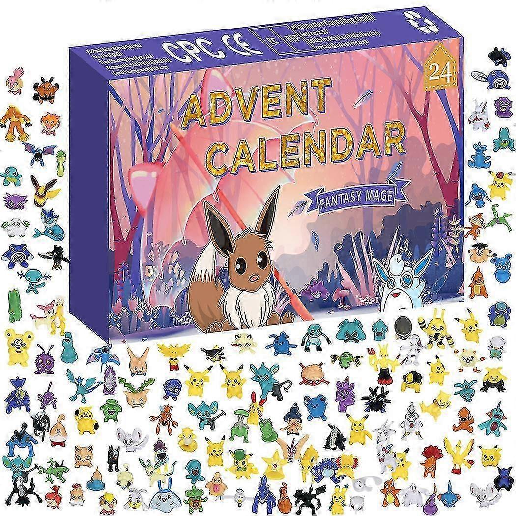 Pikachu Advent Calendar 2023 Christmas Countdown Blind Box Collection M36