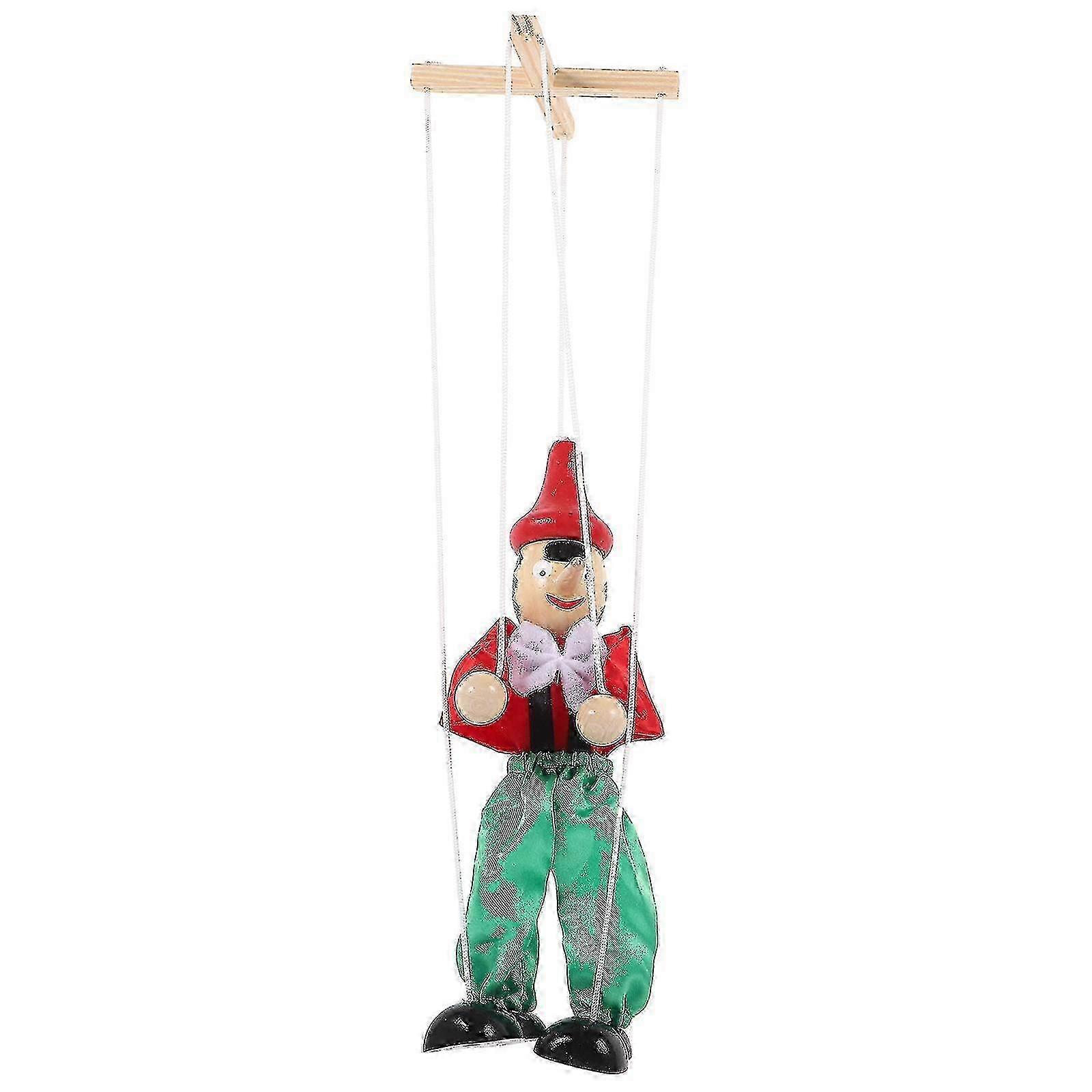 Marionette Puppet String - Interactive Wooden Puppet Show Toy for Kids