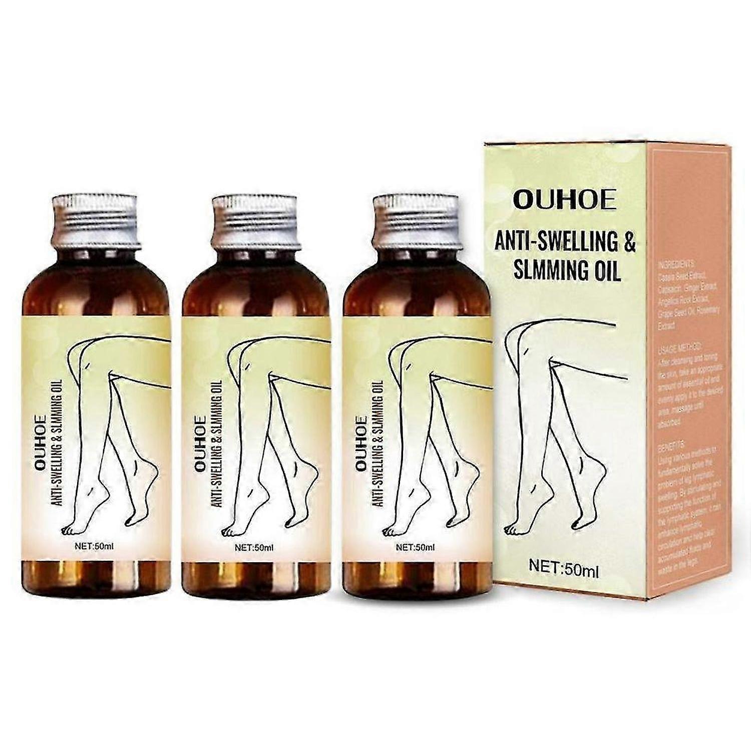 1-3 stk anti-hevelse og slemming olje, swellclear massasjeolje for massasjeterapi, avslappende kropps- og ansiktsolje for ømme muskler