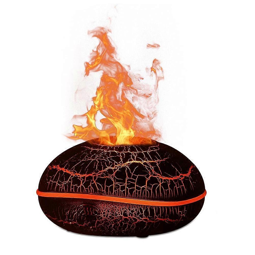 Colorful Volcano Diffuser 200ml Ultrasonic Flame Fire Humidifier with Auto-Off Protection Cool Mist Diffuser B