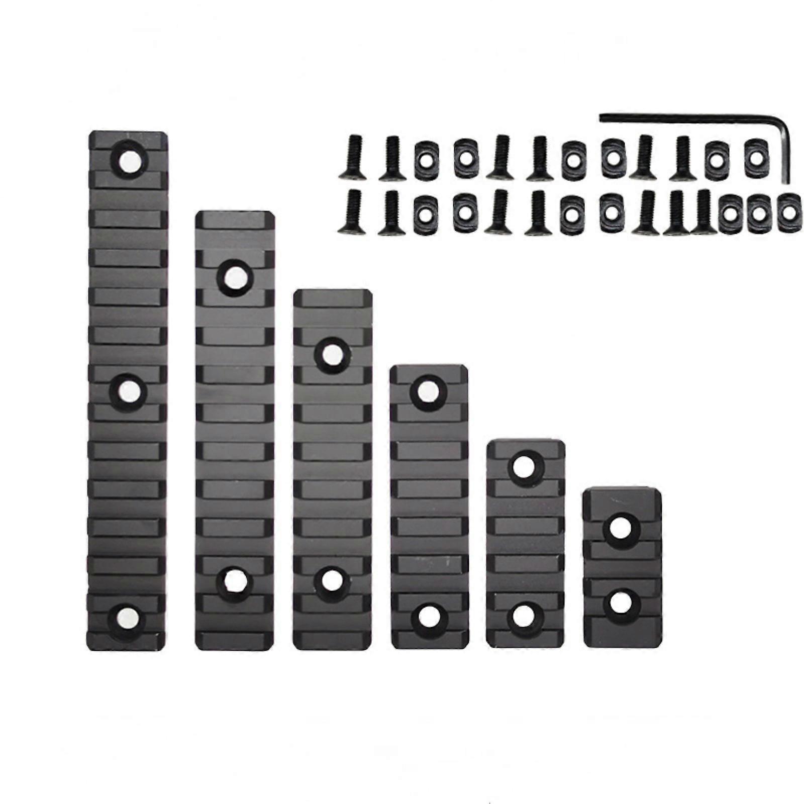 Multiple Size Reinforced Angled Rail Mounting System for Enhancing Flashlights Positioning in Tight Space Multicolor