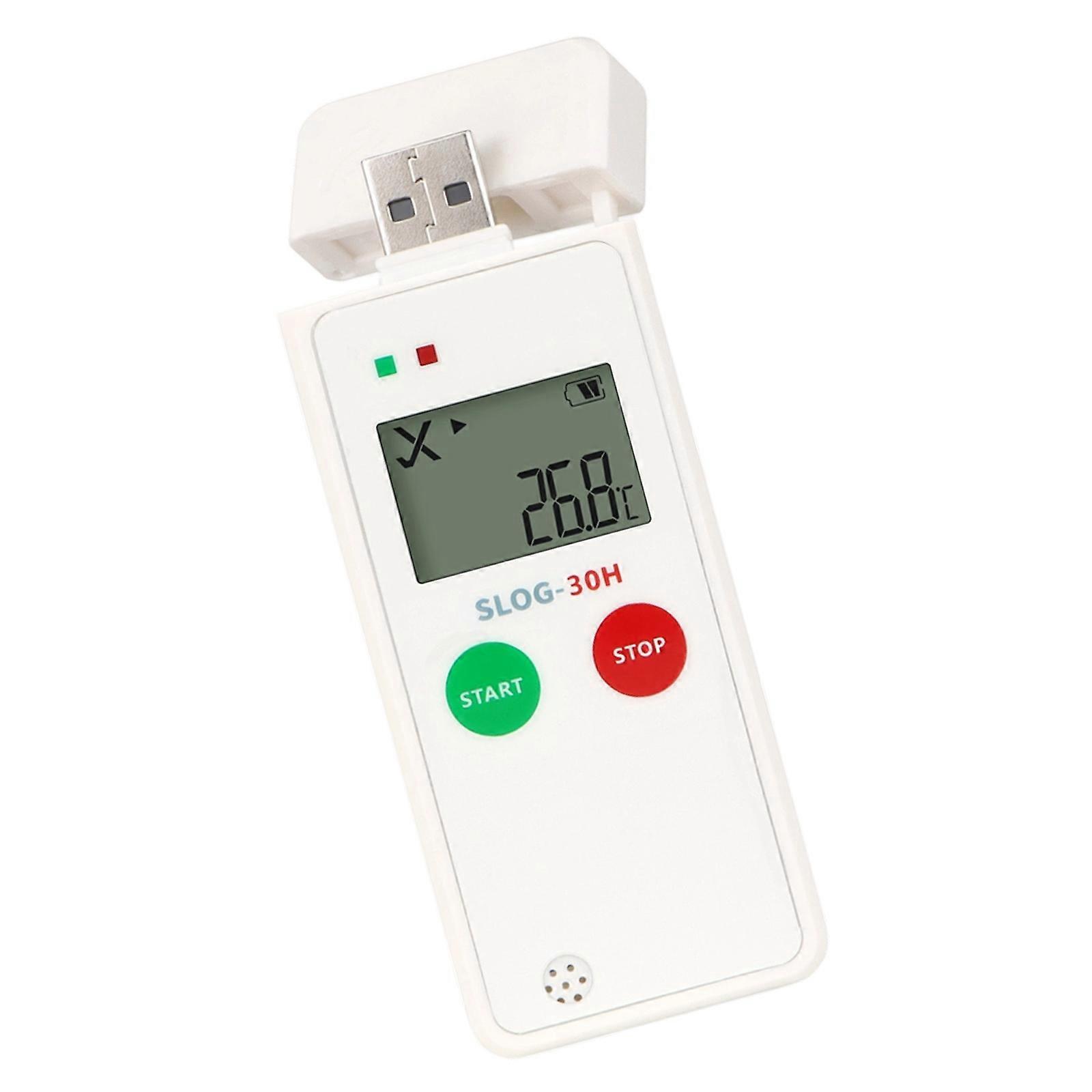 Industrial Humidity Temperature Meter Multifunction Climate Trackers Hearable Alarm System Historical Data Analysis Tool Multicolor