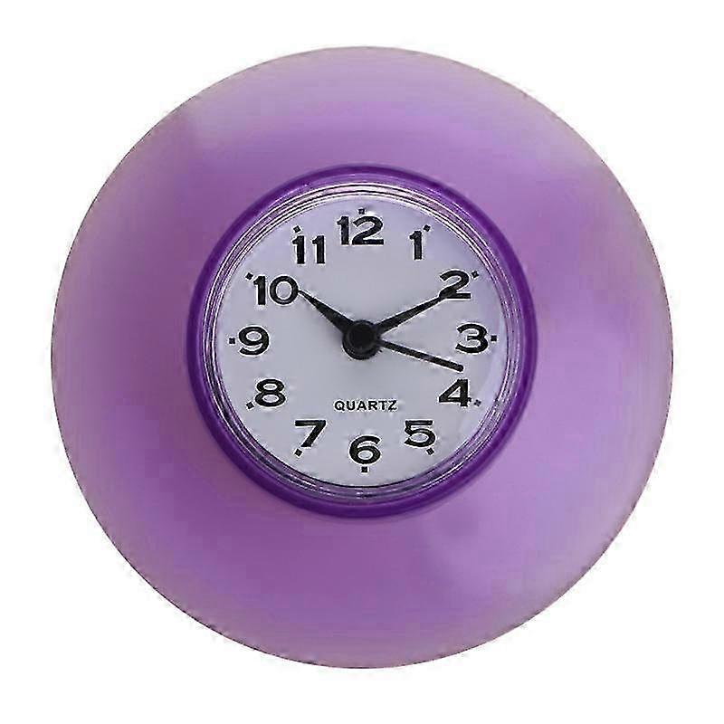 Shower Mirror with Suction Wall Clock and Waterproof Timer for Bathroom