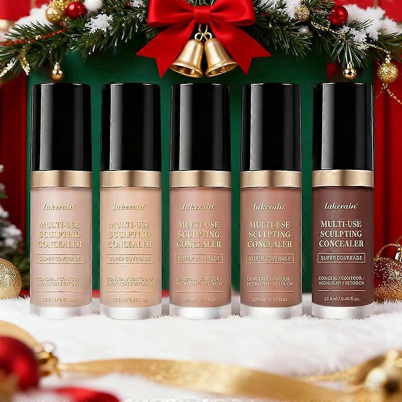 Long-lasting Concealer, 1 Count Waterproof Concealer, Full Coverage Concealer, Makeup Palette for Contour & Highlighter in One, Face & Body 