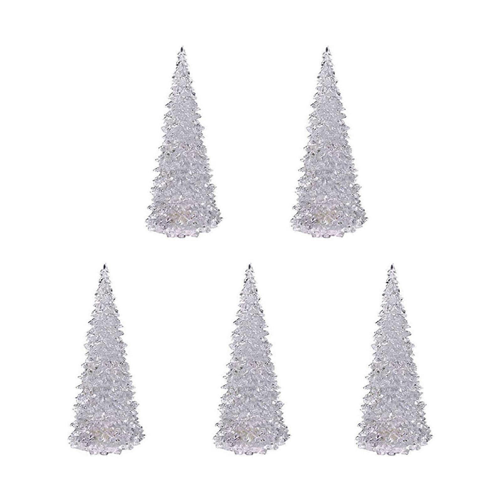 2/3/5 Piece Of Christmas Tree Colorful LED Acrylic Night Light In Various Sizes