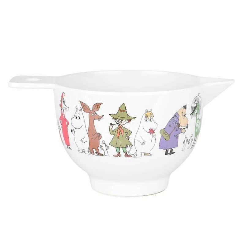 White Moomin baking dish in melamine. Small 1 liter