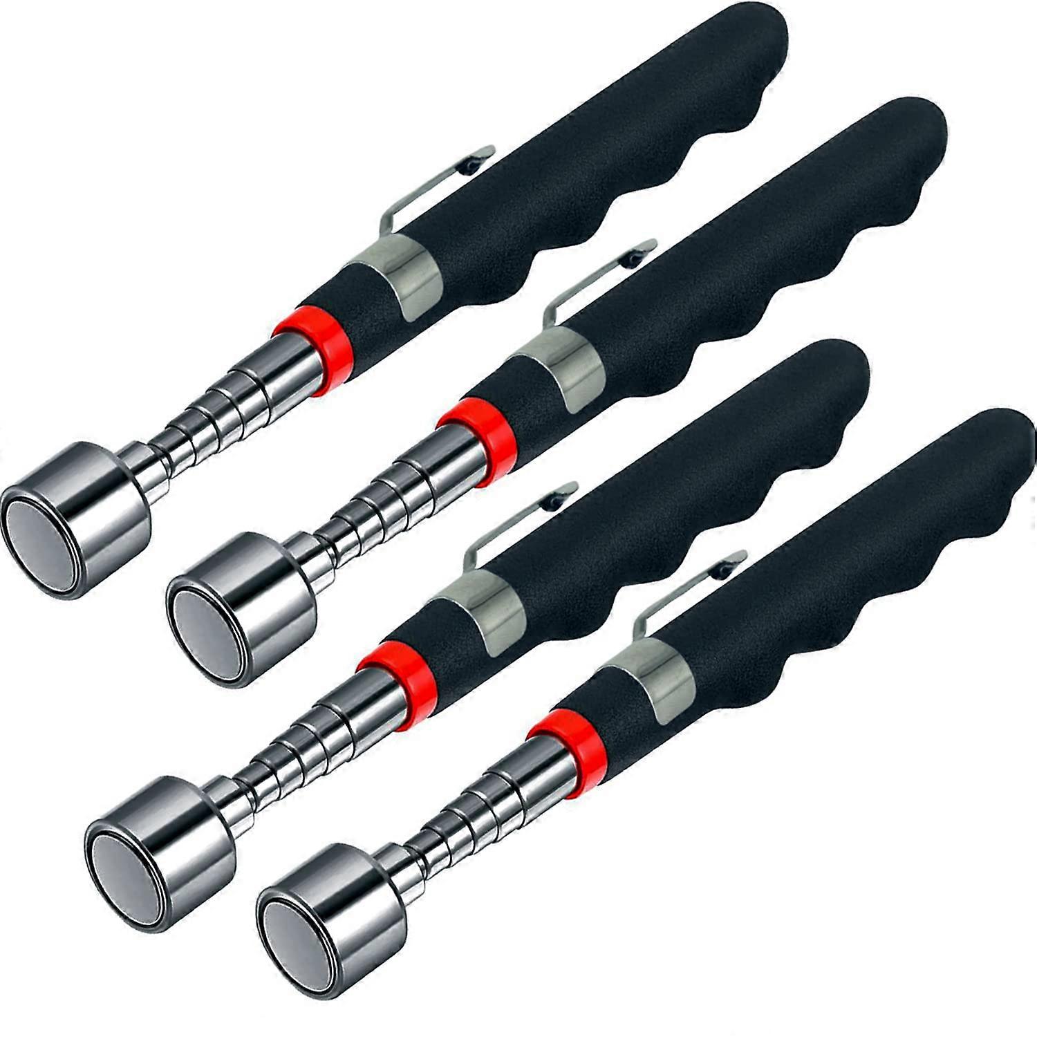 20lb Magnetic Pickup Tool with Telescopic Reach 730in and Ergonomic Grip for Small Metal Objects 4PCS