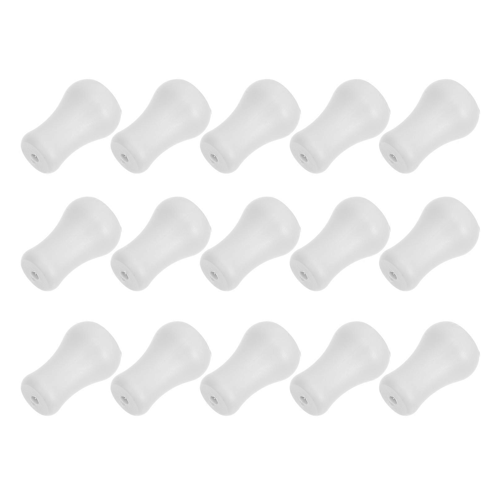 Plastic Blind Pull Cord Knobs for Blinds Control White 15Pcs
