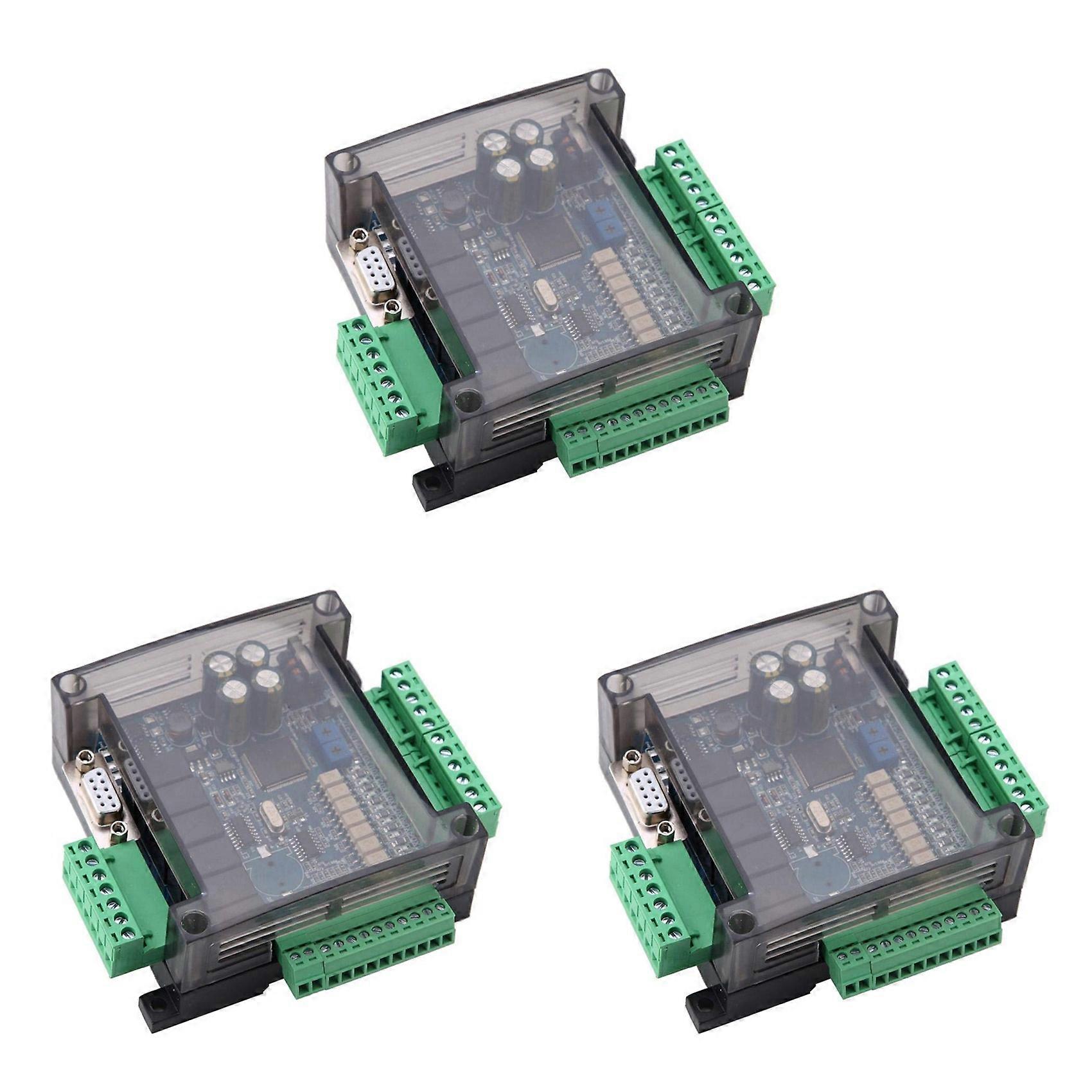 3X FX3U-14MR PLC Industrial Control Board 8 Input 6 Output Programmable Control Relay Output, 24 V PLC Control