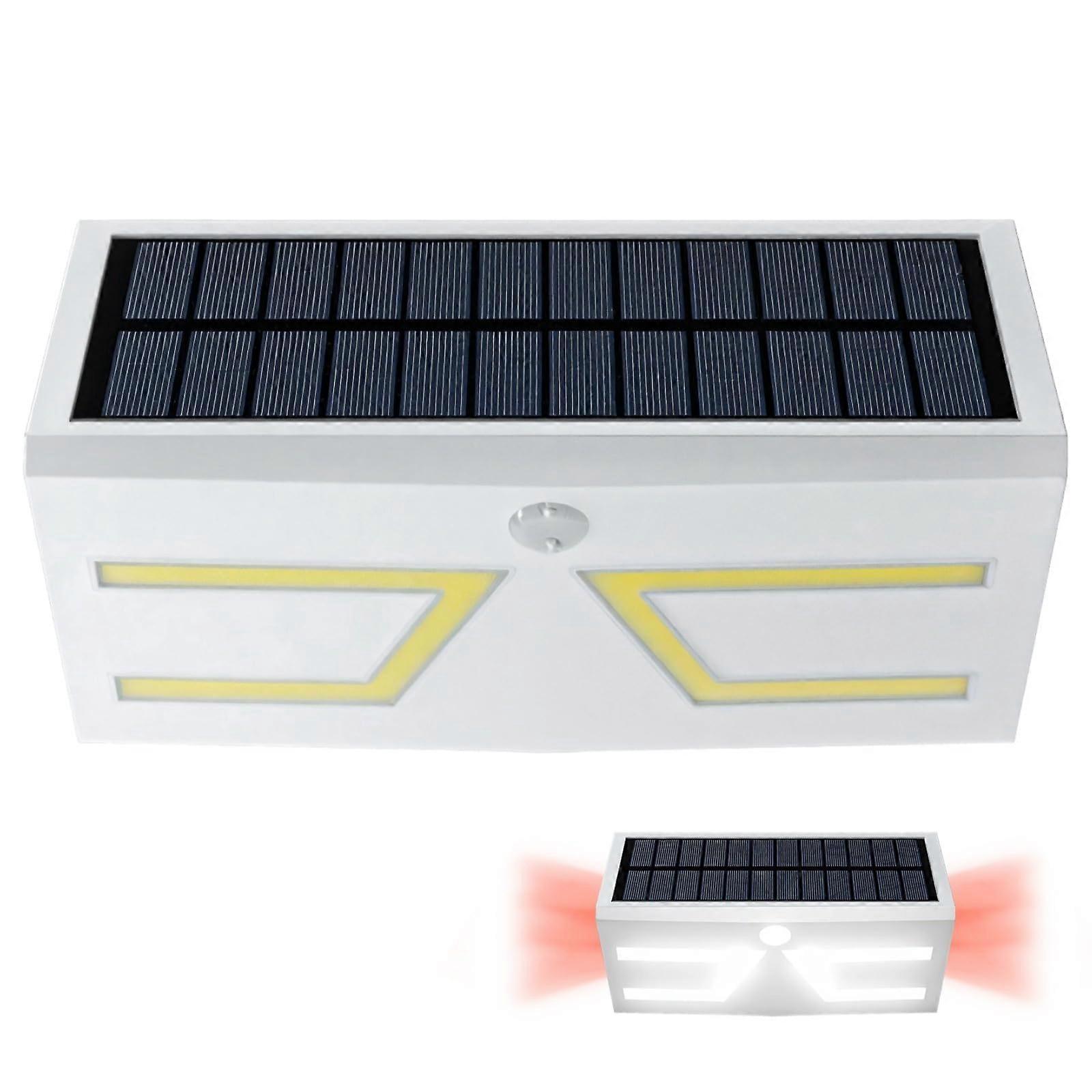 Solar Powered Outdoor Lights with Motion Sensor, IP65 Waterproof, 600 Lumens for Yard and Garden