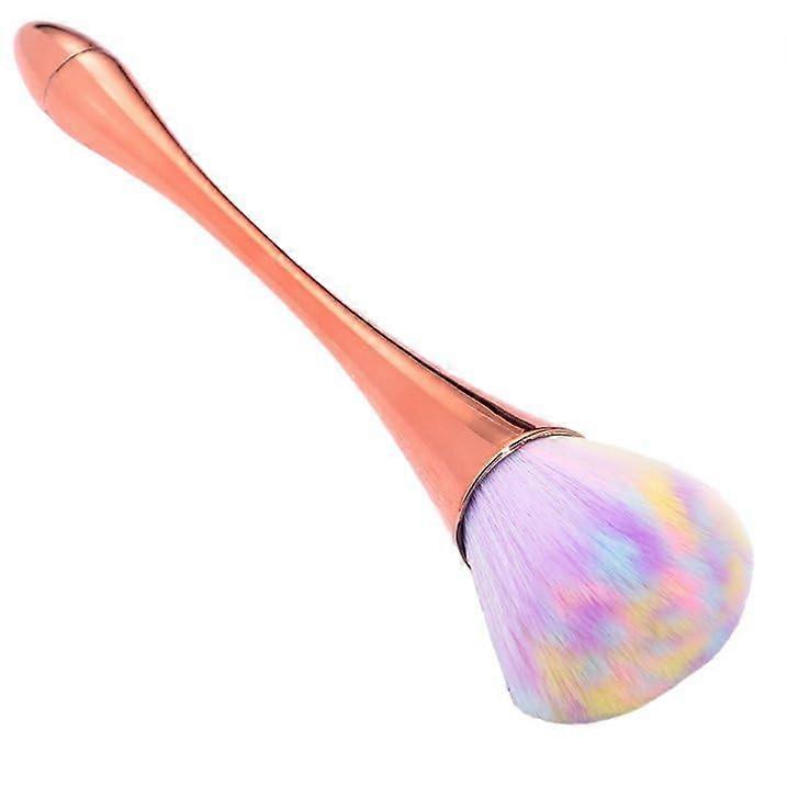 Makeup Brush with Soft Synthetic Bristles, Rainbow Handle Foundation and Powder Blending Brush