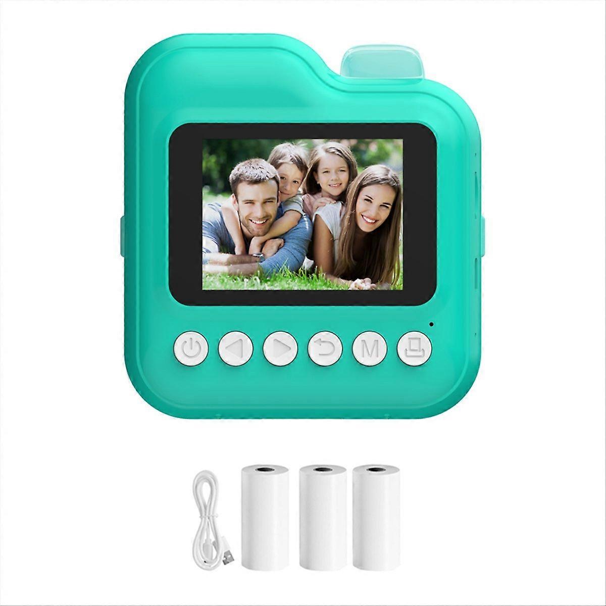 Kids Instant Printer Camera Gift Children Digital Video Camera Blue