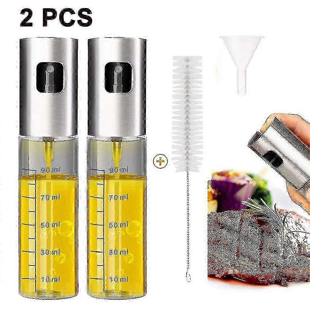 4-in-1 Refillable Oil Sprayer with Scale, Kitchen Bottle for Vinegar and Dressing