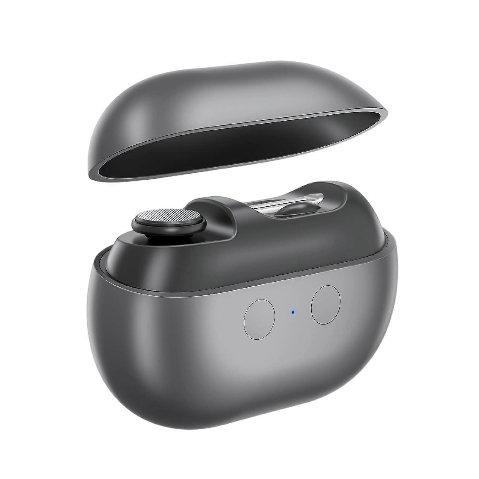 Electric Nail Clipper with Polisher, 2 in 1 Automatic Nail Trimmer for Safe and Precise Grooming (Gray)