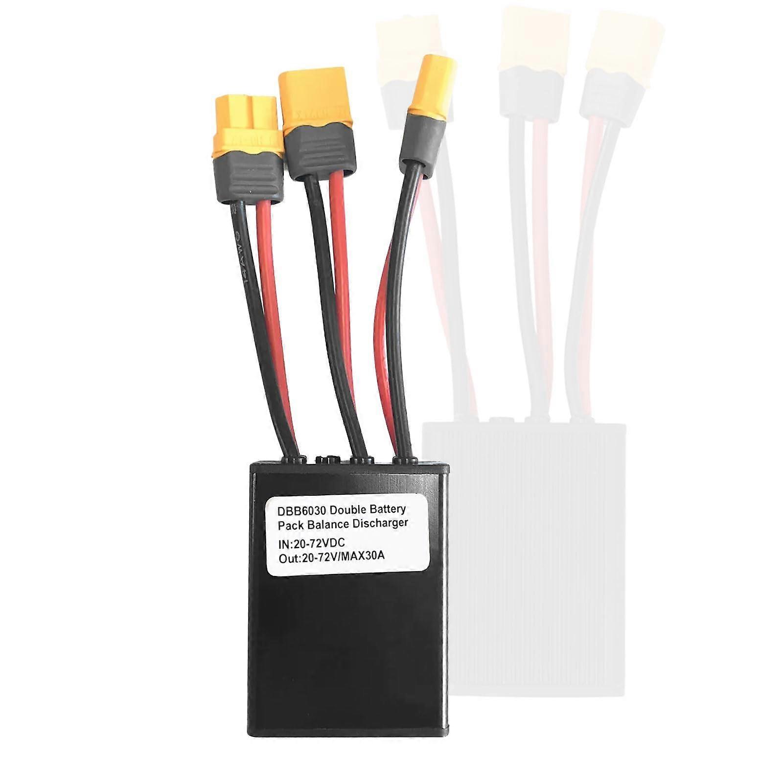 EBike Dual Battery Connector XT60 Parallel Adapter 20V72V 30A with Charge Balancer