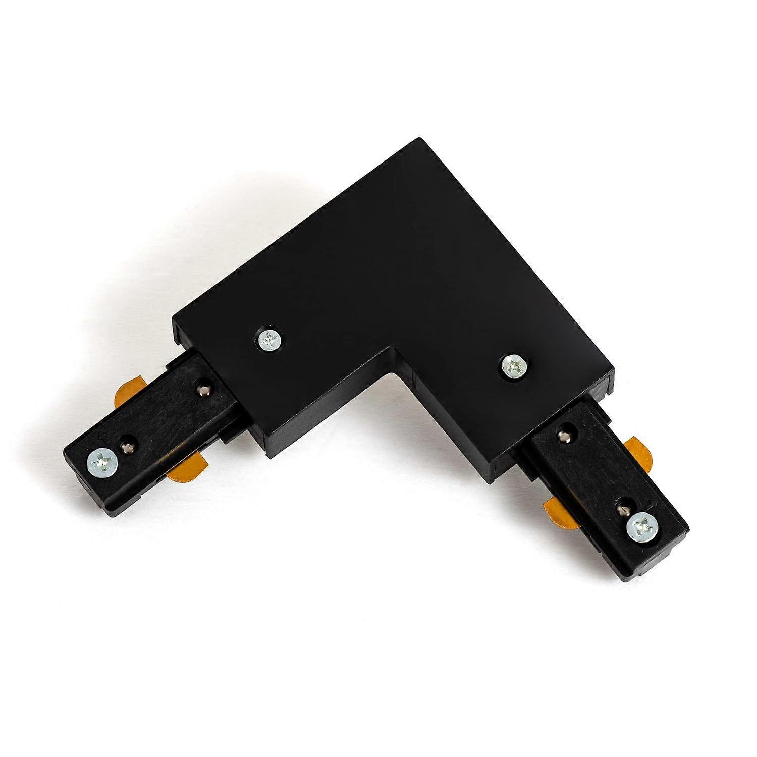 H Track Lighting Connector Black 90° L Type for Halo Single Circuit Rail Seamless Easy Install