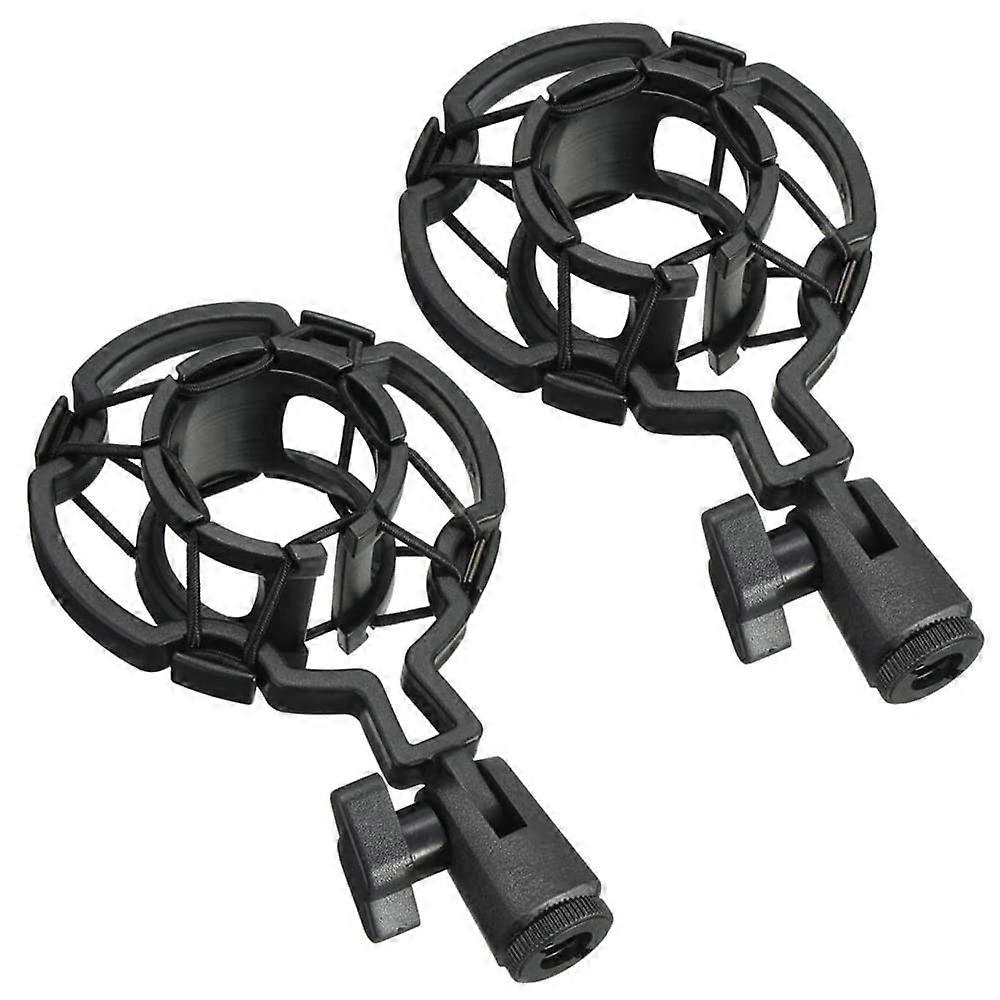 2 Pack Microphone Shock Mount with Noise Reduction, Universal Condenser Mic Holder 42–46mm