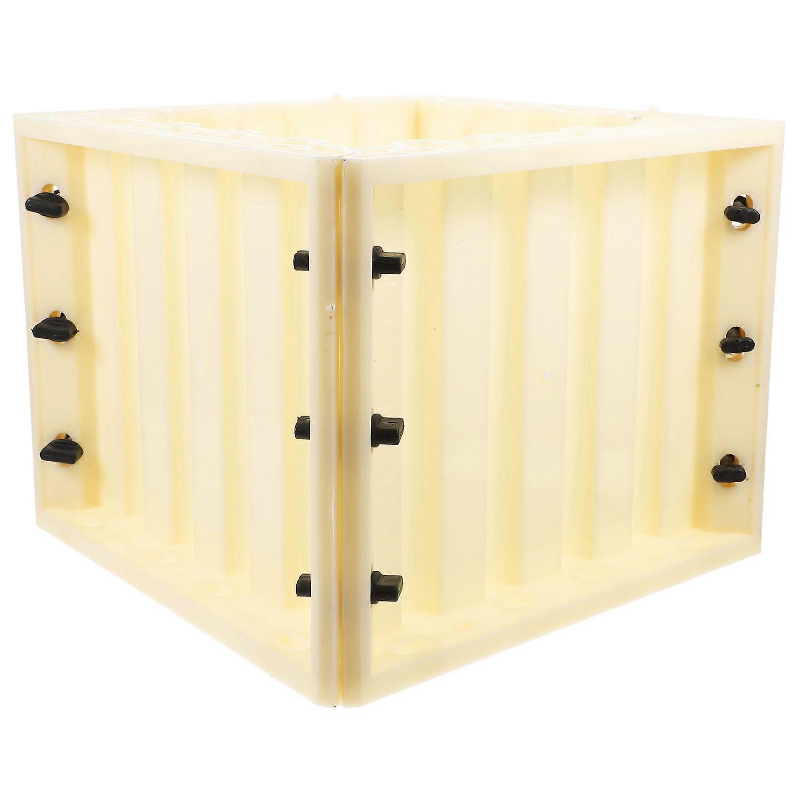 Beige ABS Roman Pillar Mold for DIY Concrete Column Making