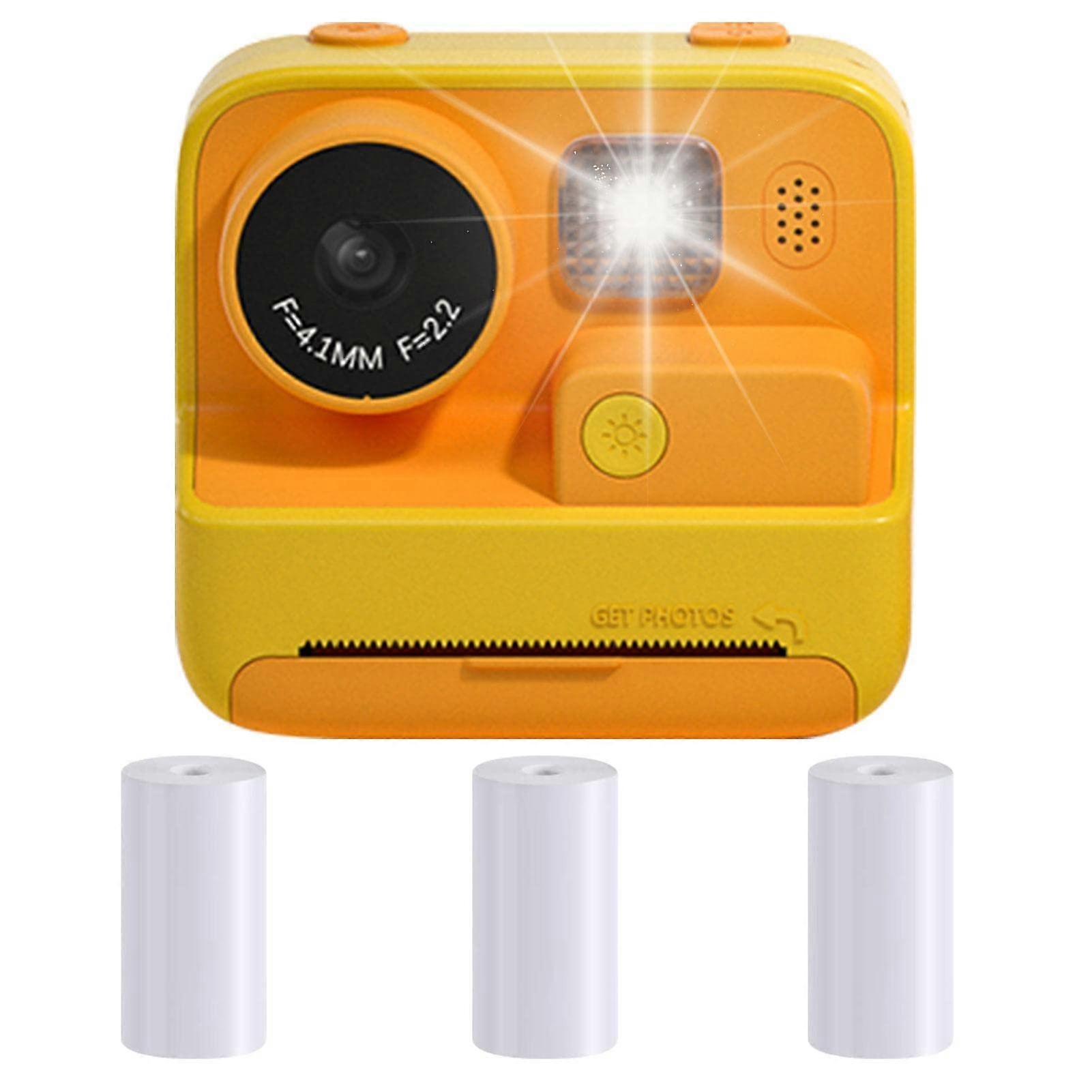 Kids Instant Print Digital Camera 1080P 12MP with Thermal Printing, 2.0inch Screen, Black