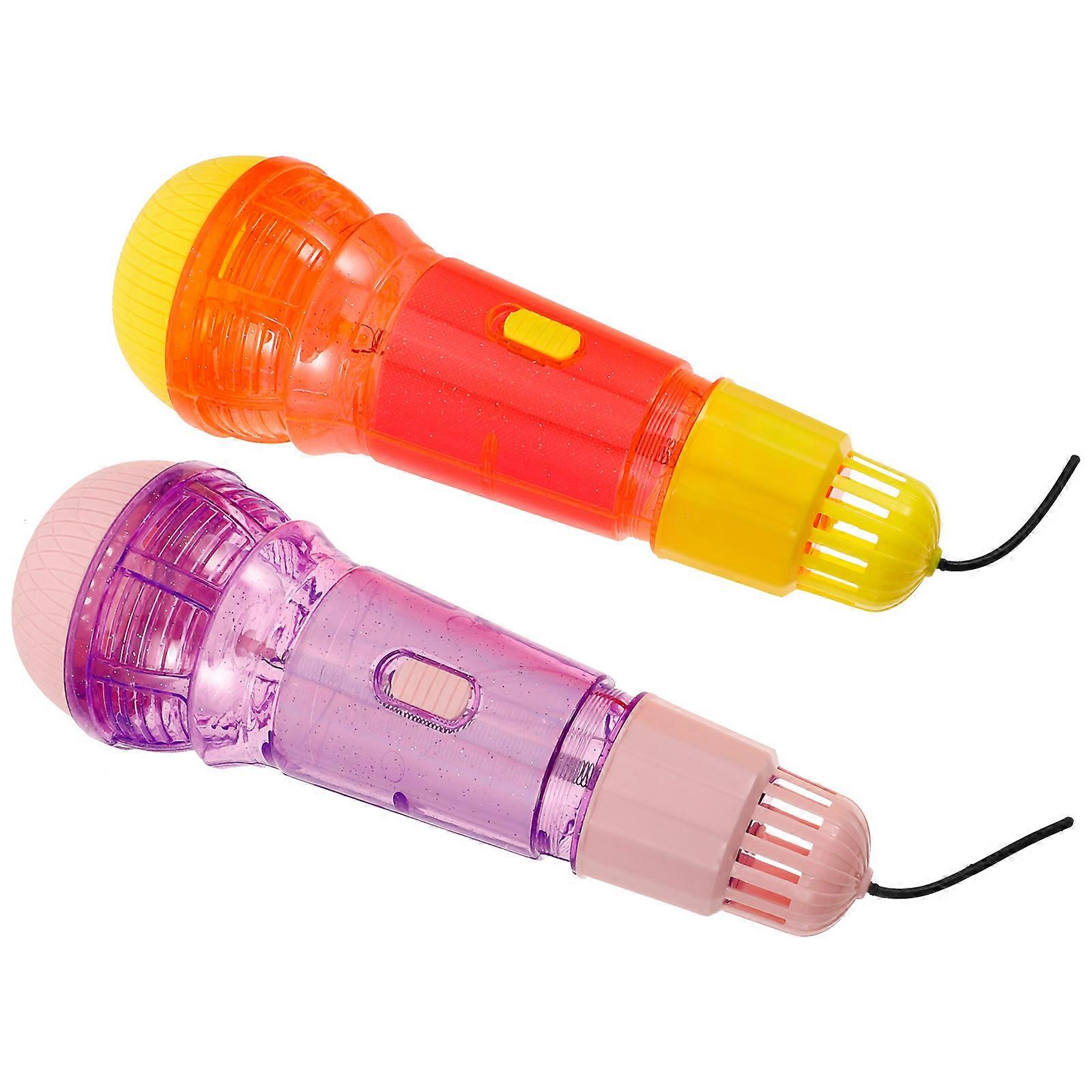 Echo Microphone Lightweight Toy for Early Education 2Pcs Microphone Plaything
