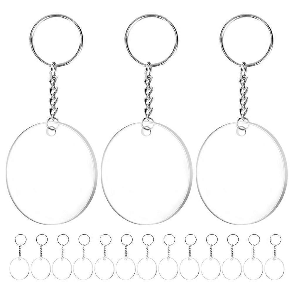 DIY Acrylic Keychains 120 Sets Suitable For Creating Unique Souvenirs Perfect For Family Friends Gifts Round Elegant Style