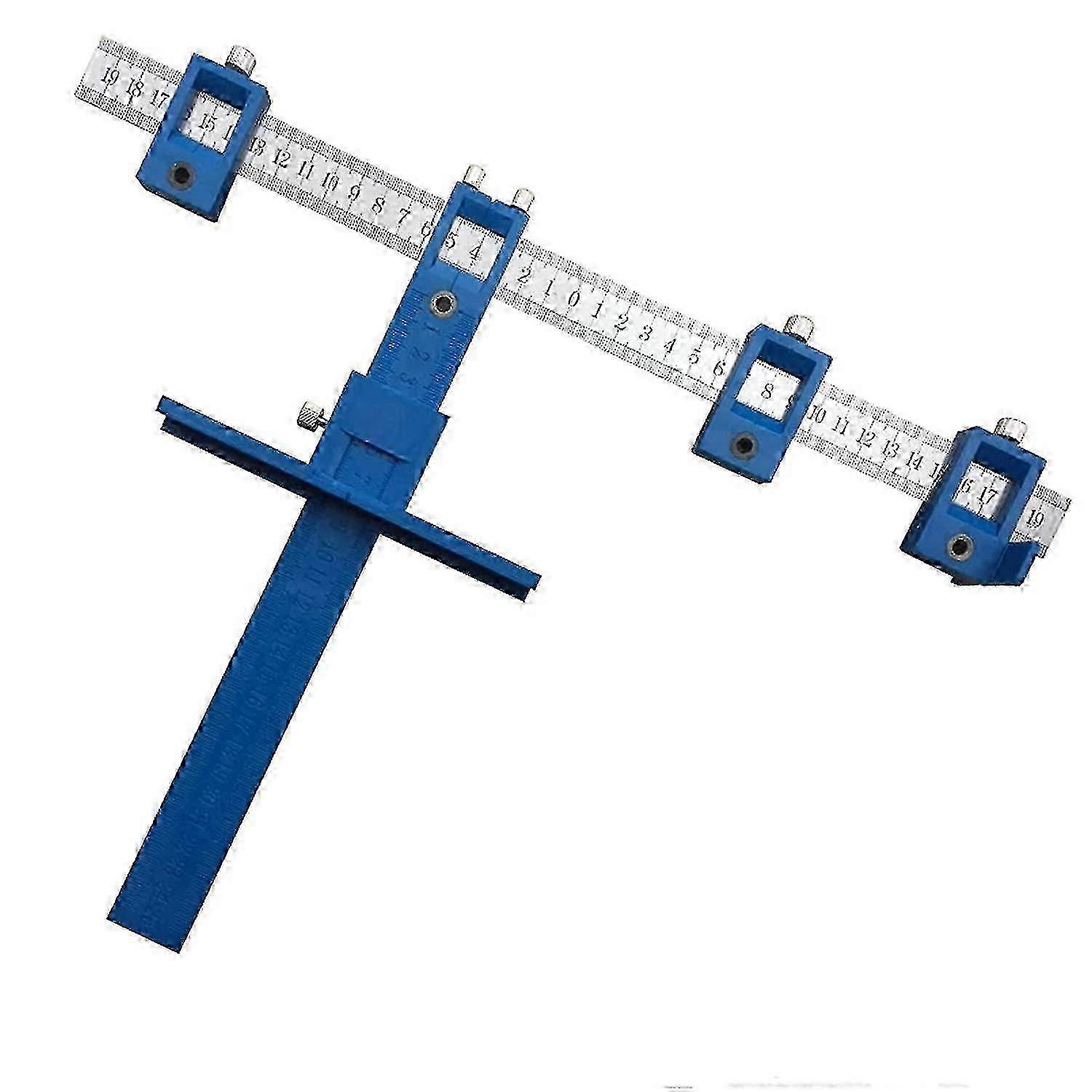 Precision Cabinet Drilling Jig & Template, Quick-Set Handle/Knob Installation Tool for Doors & Drawers
