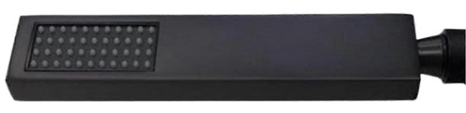 Matte Black Square Rainfall Handheld Shower Head with Hose Wall Mounted Durable Design